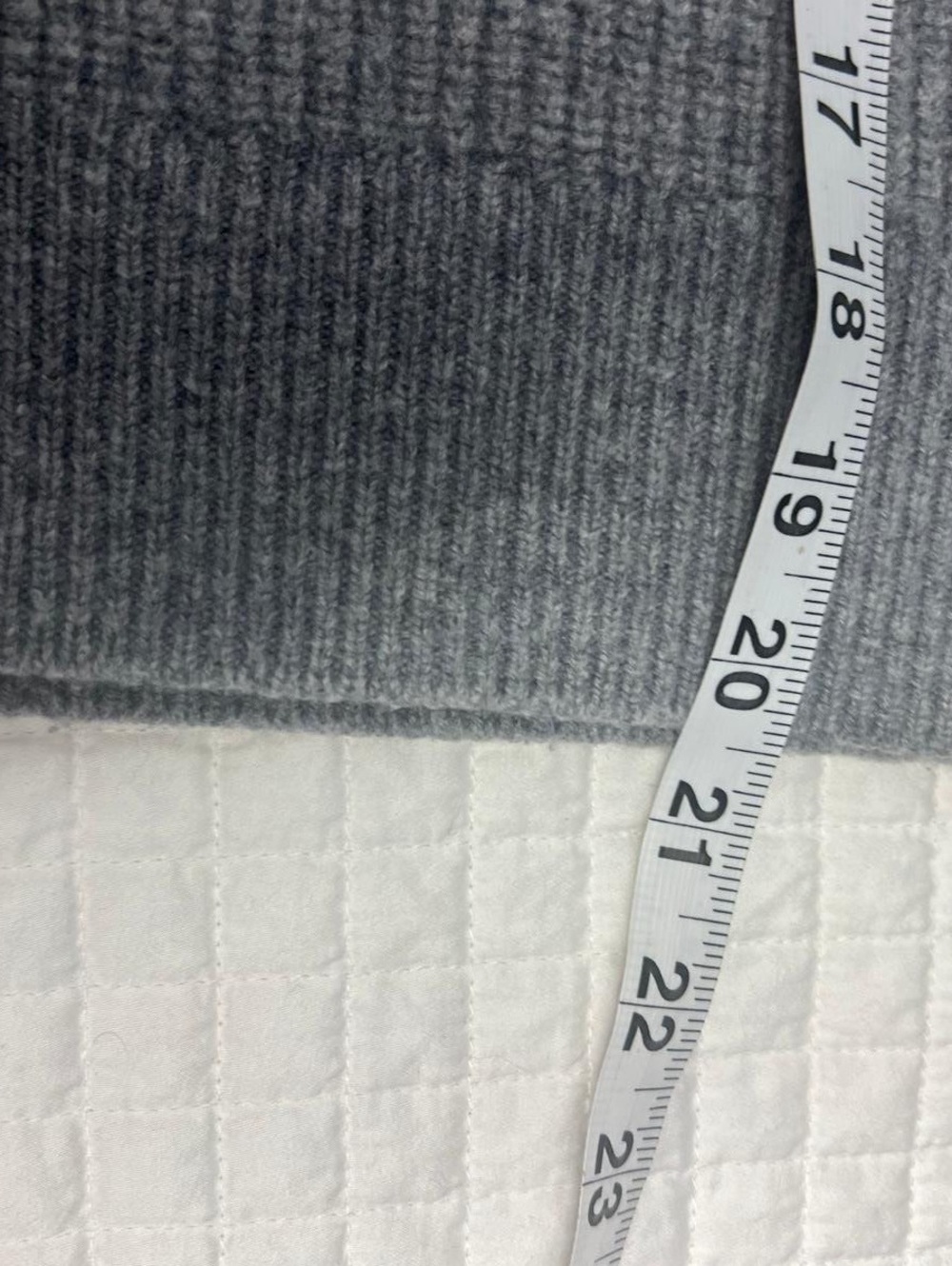 PAIGE Heather Grey Wool Blend Bobble Knit Turtleneck Sweater S - Picture 8 of 9
